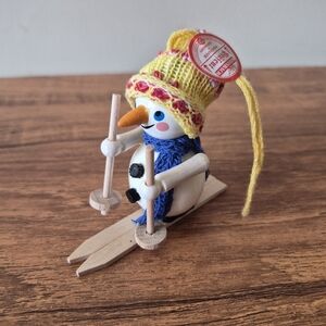 Steinbach Brafent skiing snowman ornament